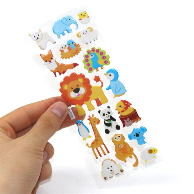 Set Sticker 3d Trang Trí Dễ Thương Cho Bé
