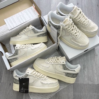 Giày sneaker AF1 dây thừng, Giày thể thao air force 1 thổ cẩm phối đồ nam nữ siêu hot trend mẫu mới
