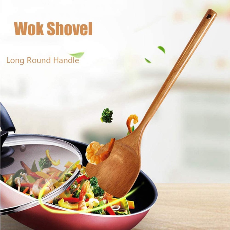 Bộ Dụng Cụ Nấu Ăn Bằng Gỗ Tiện Dụng Cho Nhà Bếp