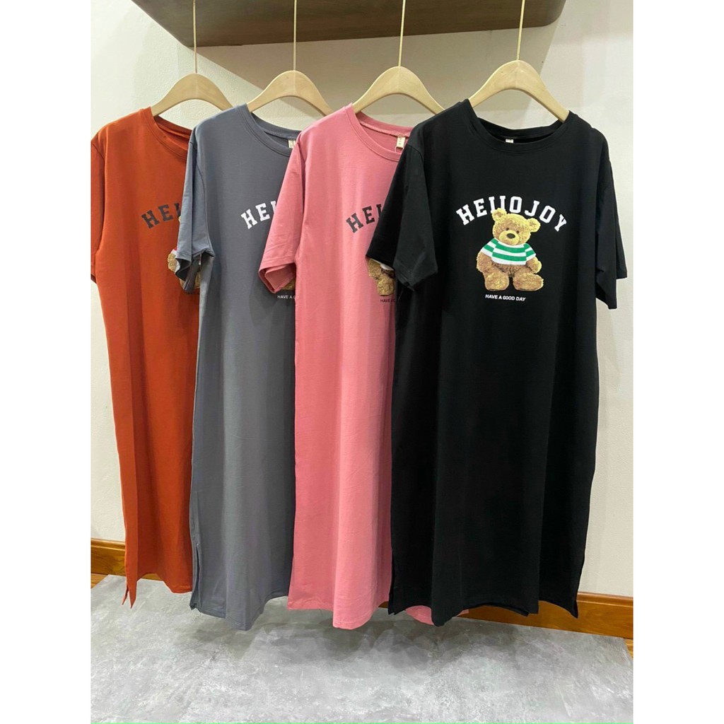 Váy bầuchất cotton siêu mền, siêu mịnkhông xù, không bai mặc đi làm đi chơi đều đượcFree size 40~&lt;68