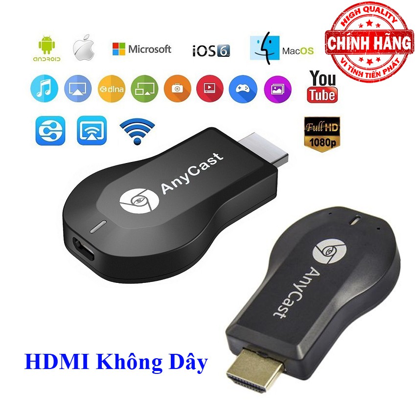 Thiết bị kết nối HDMI không dây điện thoại với tivi AnyCast M4 Plus