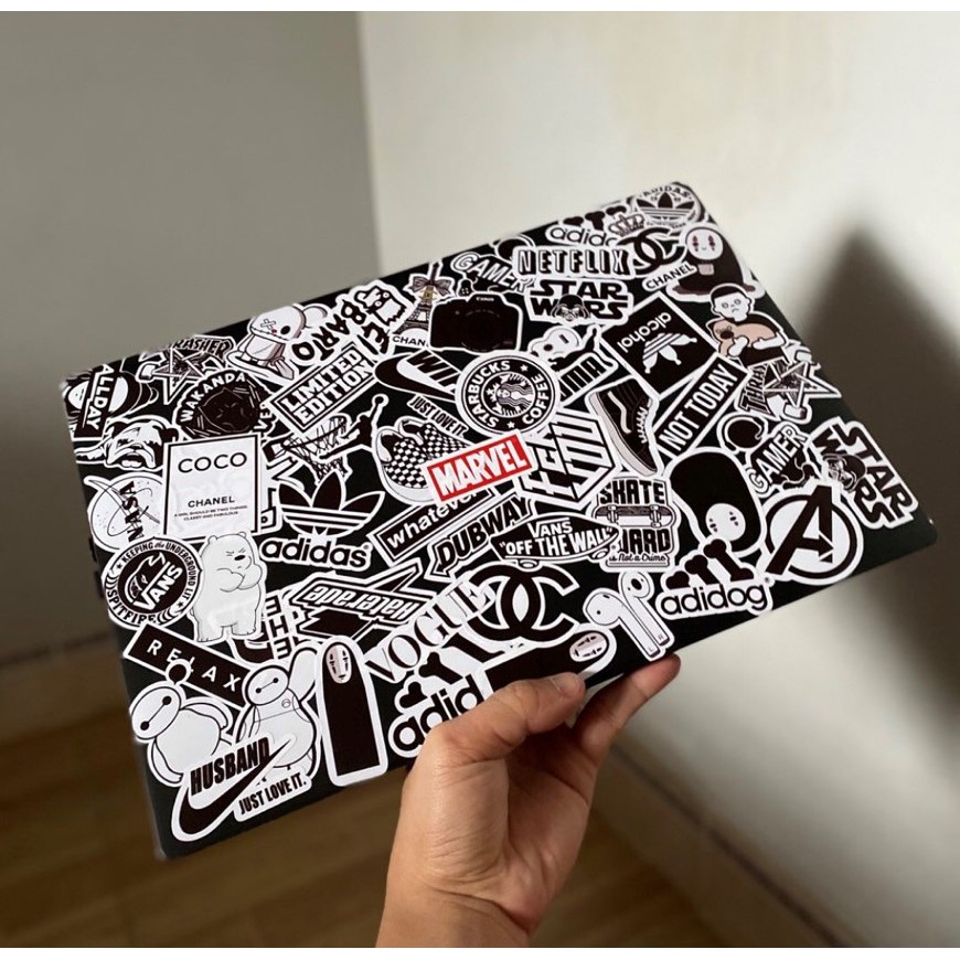 Bộ 100 sticker Món ngon Việt Nam dùng để trang trí điện thoại di động/ván trượt/vali không để lại dấu keo