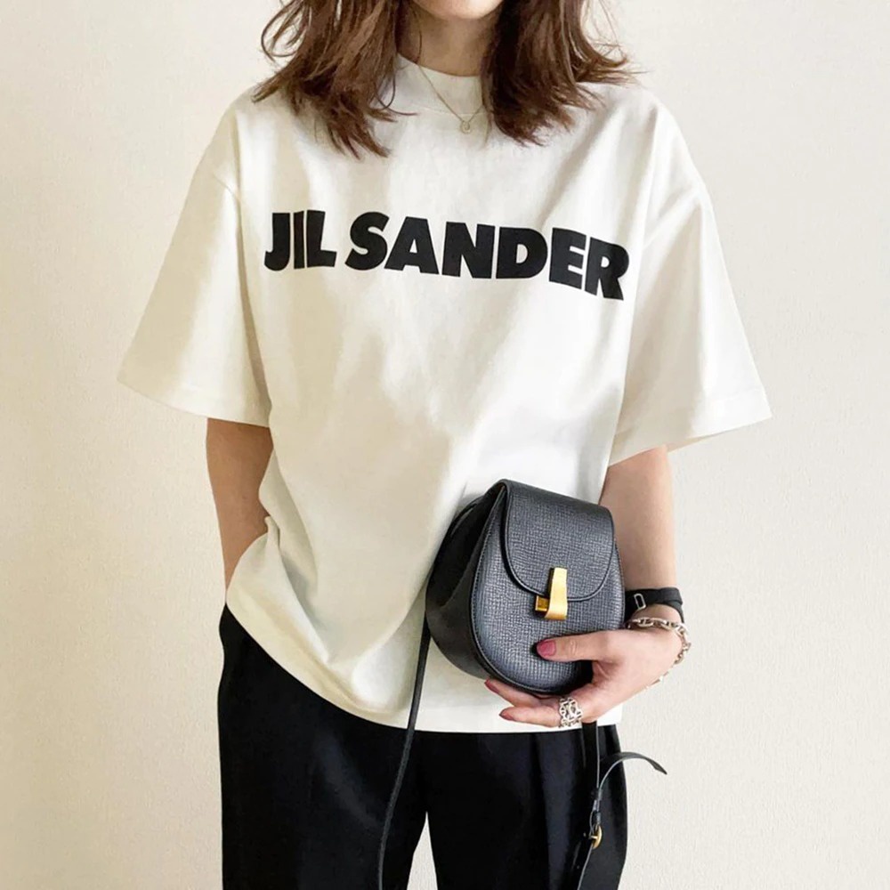 Áo Thun Tay Lỡ Jil Sander, Áo phông nam nữ form rộng 100% cotton | BigBuy360 - bigbuy360.vn