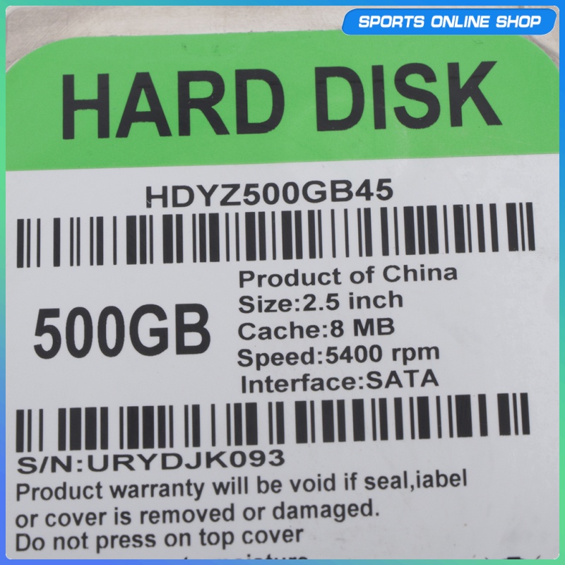 Ổ Cứng Hdd 2.5 '' 500gb | WebRaoVat - webraovat.net.vn