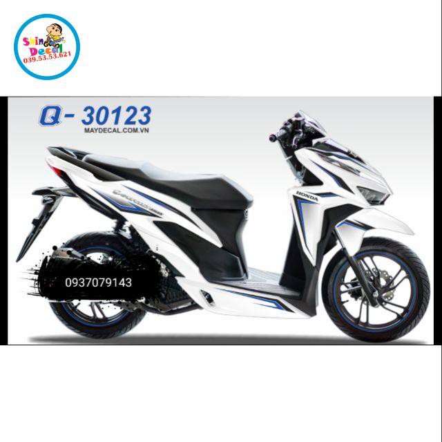 Tem rời vario 2018 dán xe trắng