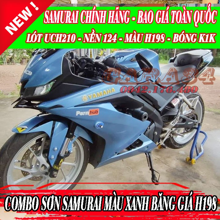 COMBO SƠN SAMURAI MÀU XANH BĂNG GIÁ FROZEN H198