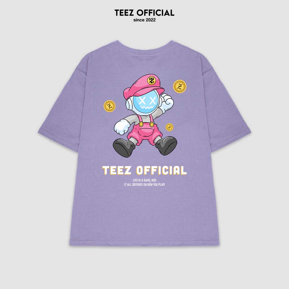 Áo Thun Unisex Nam Nữ TEEZ - TZ1034 Form Rộng Tay Lỡ Freesize