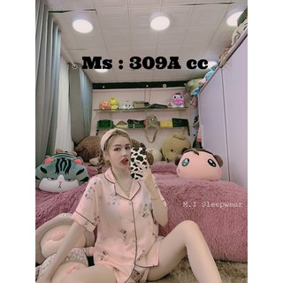 [Đồ ngủ cao cấp] Đồ bộ Pijama Lụa cộc đùi From 40-60kg