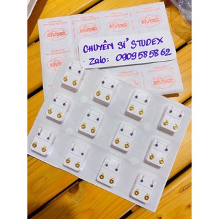 (STUDEX) Vỉ 12 đôi bông bấm mẫu cũ