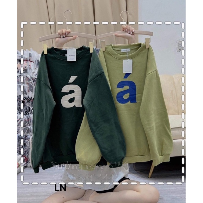 Áo nỉ Swt chữ Á TH6