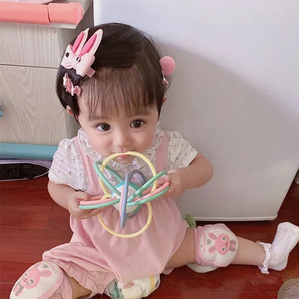 Hộp 18 kẹp góc cho bé gái cute hàn quốc phong cách công chúa, nơ kẹp tóc tiểu thư bé gái