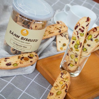 Bánh biscotti Bunnie Farm nguyên cám hộp 250 gram, bánh biscotti ăn kiêng giảm cân, bánh healthy