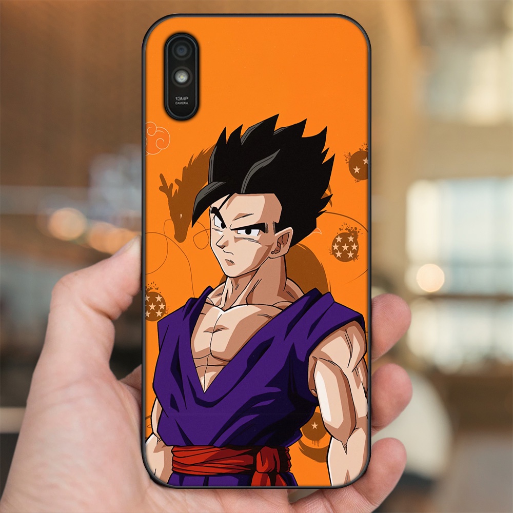 Ốp lưng Xiaomi Redmi 9A viền đen in hình Gohan Dragon Ball