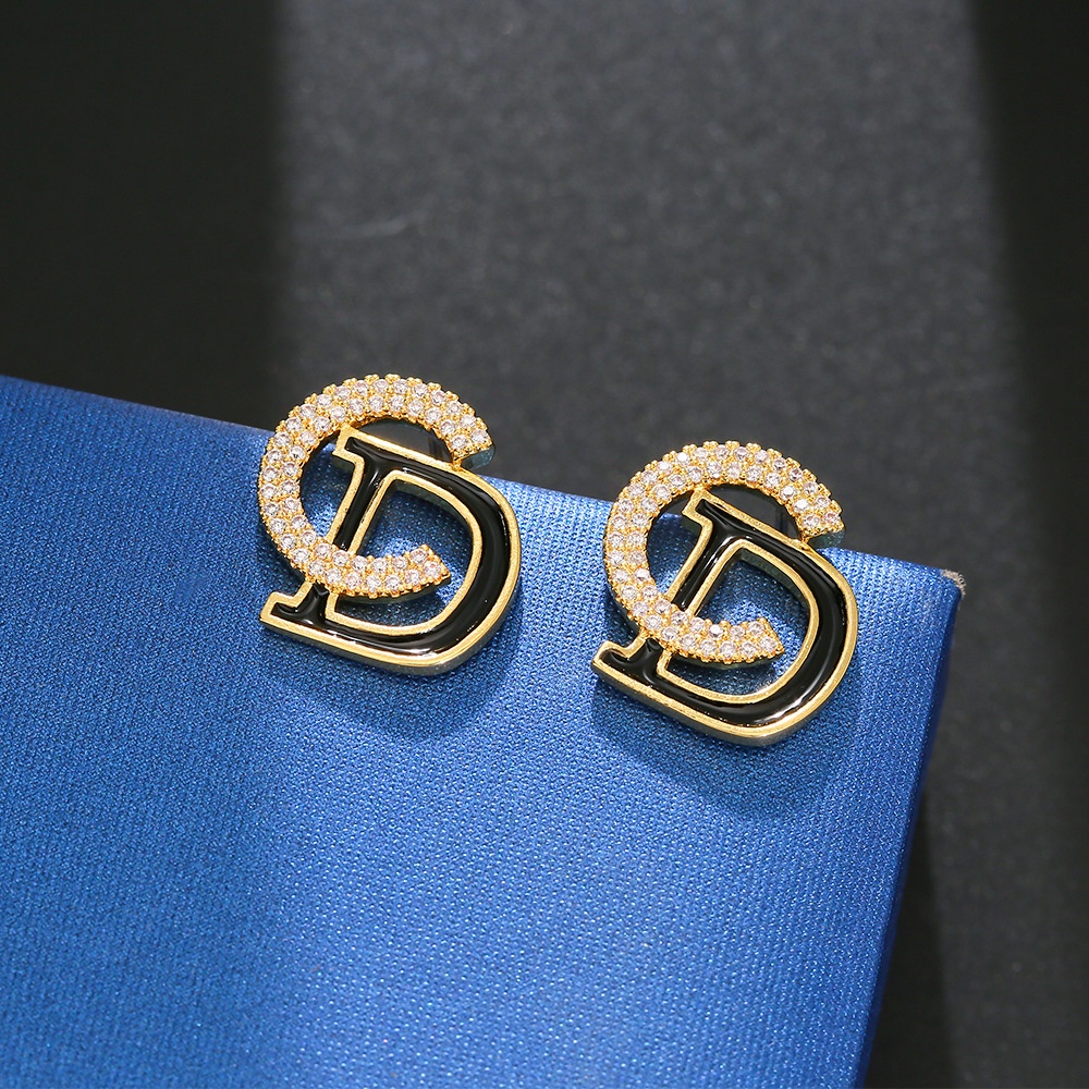 Bông Tai Mạ Bạc 2022s925 Đính Đá Đơn Giản Thời Trang Hàn Quốc