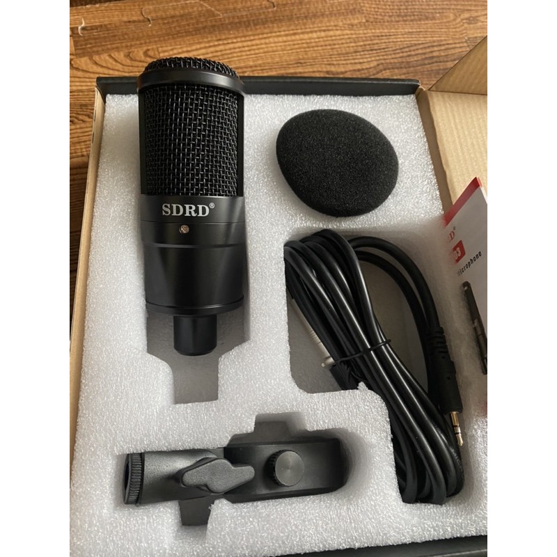 Micro thu âm livestream SDRD SD-203 ⚡FREESHIP⚡ Mic thu âm SDRD SD203, mẫu mic livestream có độ nhạy cao