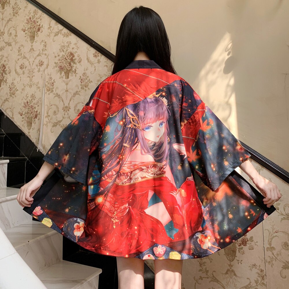 Áo Khoác Kimono Hóa Trang Nhân Vật Anime Yukata 2021