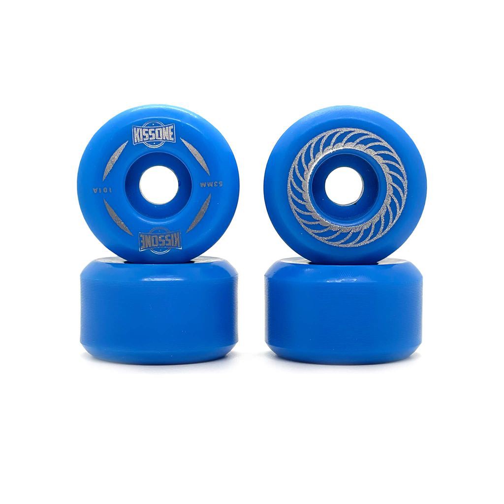 Bộ bánh ván trượt skateboard chuyên nghiệp Kissone - KISSONE SHR 101A BLUE WHEELS 52MM