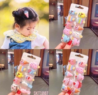 Set 10 Cặp Tóc Cute Cho bé
