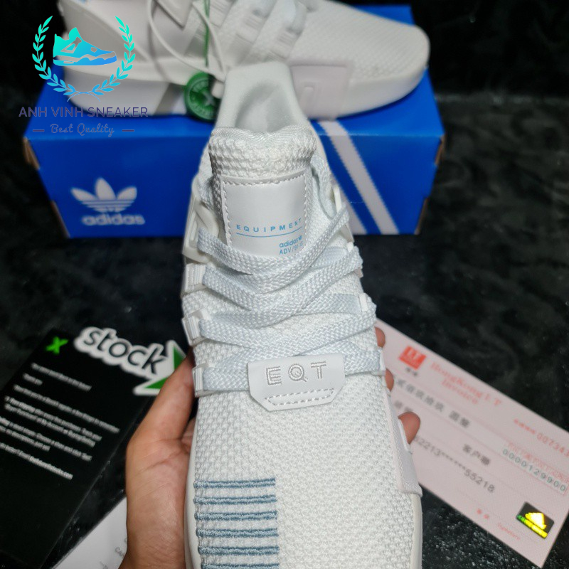 Giày EQT Bask ADV Trắng Sọc Xanh Nam Nữ