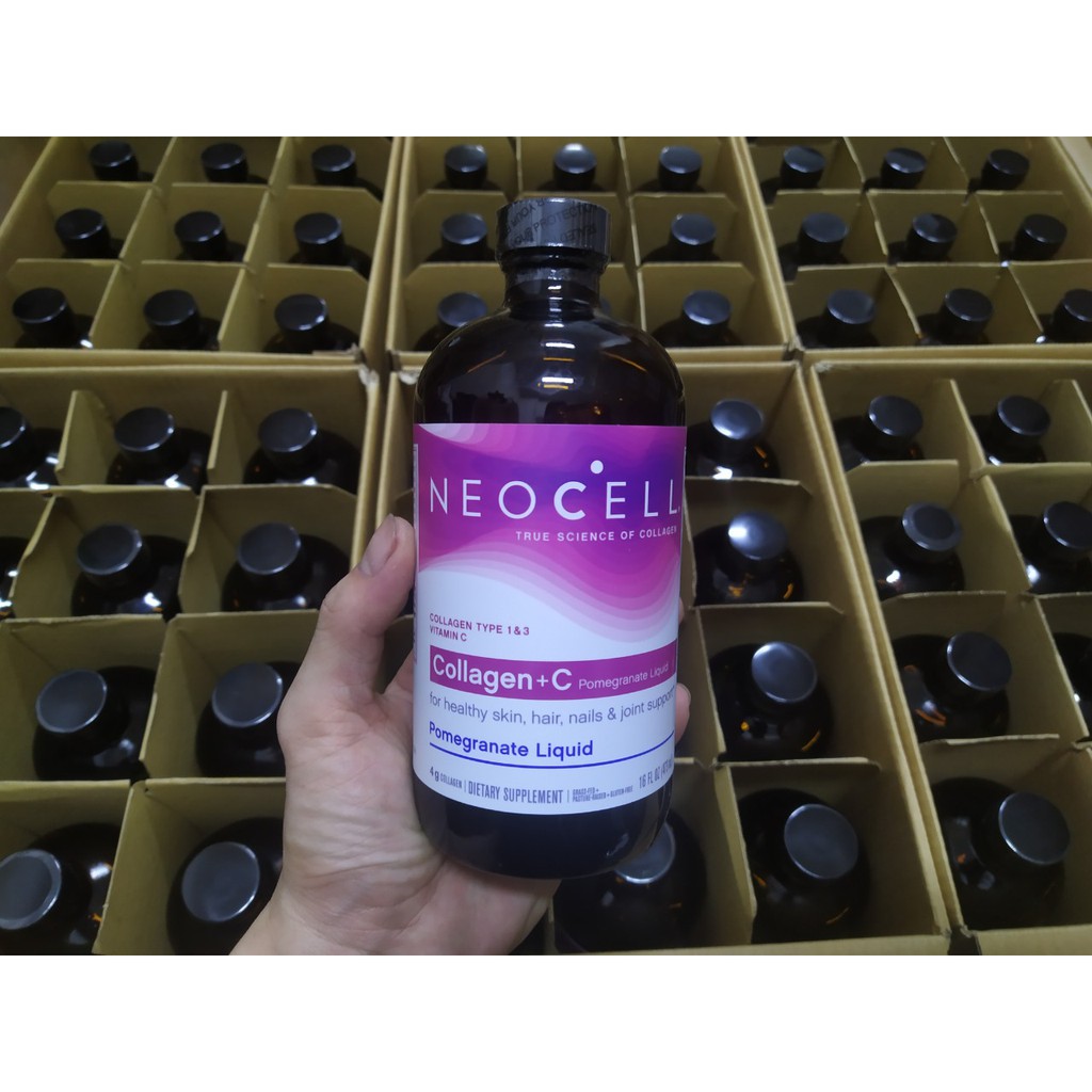 Collagen Lựu Mỹ NeoCell Collagen Pomegranate Liquid 4000mg Chống Lão Hóa Da