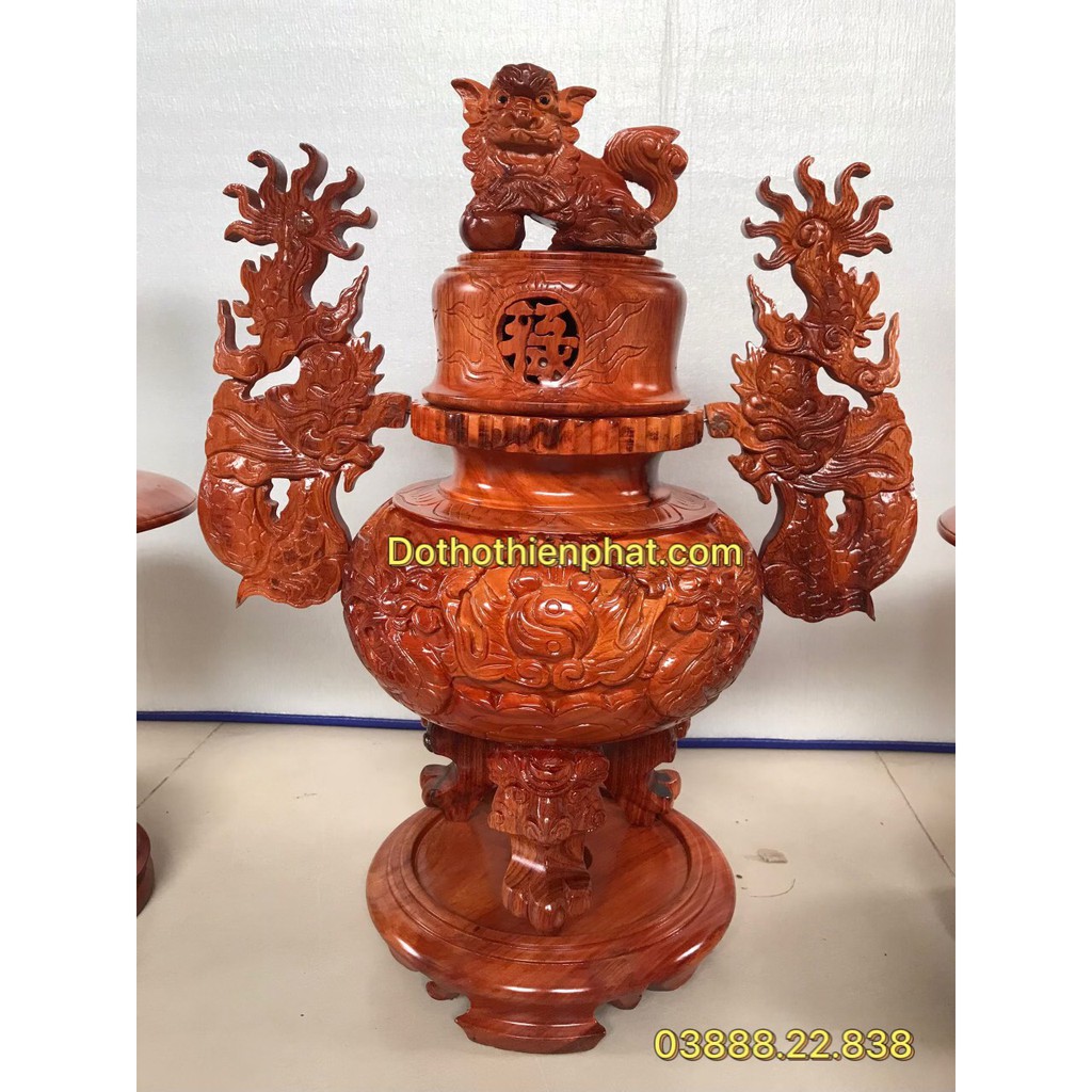 Đỉnh thờ gỗ gõ đỏ cao 50 cm loại 1 rất đẹp
