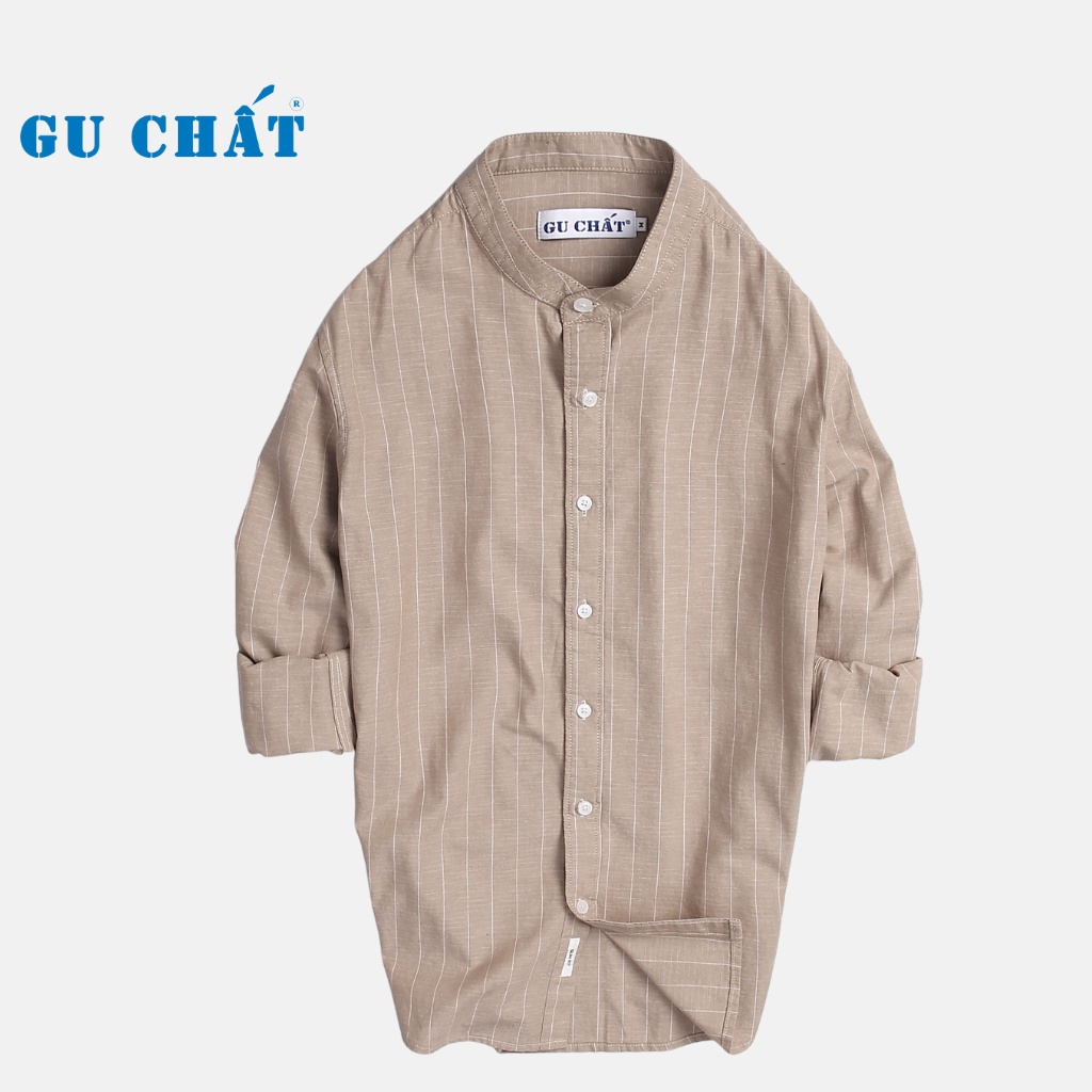Áo Sơ Mi Nam Dài Tay GU CHẤT ,Vải Cotton Thoáng Mát, Không Nhăn, Không Bai Xù, GUSM11