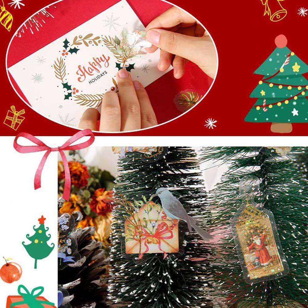 PEWANY Sticker Dán Trang Trí Sổ Tay Chủ Đề Giáng Sinh