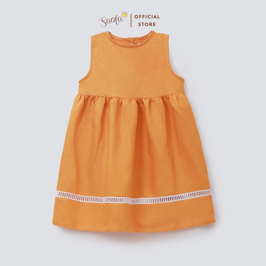 Váy Cho Bé Gái Công Chúa Màu Vàng Xinh Đẹp GracieDress Cho Trẻ Em 1,2,3,4,5,6 Tuổi - DRL021 - SAOLA KIDS CLOTHING