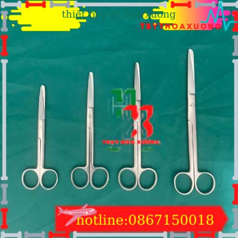 Kéo Thẳng 1 Đầu Nhọn 1 Đầu Tù - Kéo Y Tế Các Size GOLDSUN Pakistan