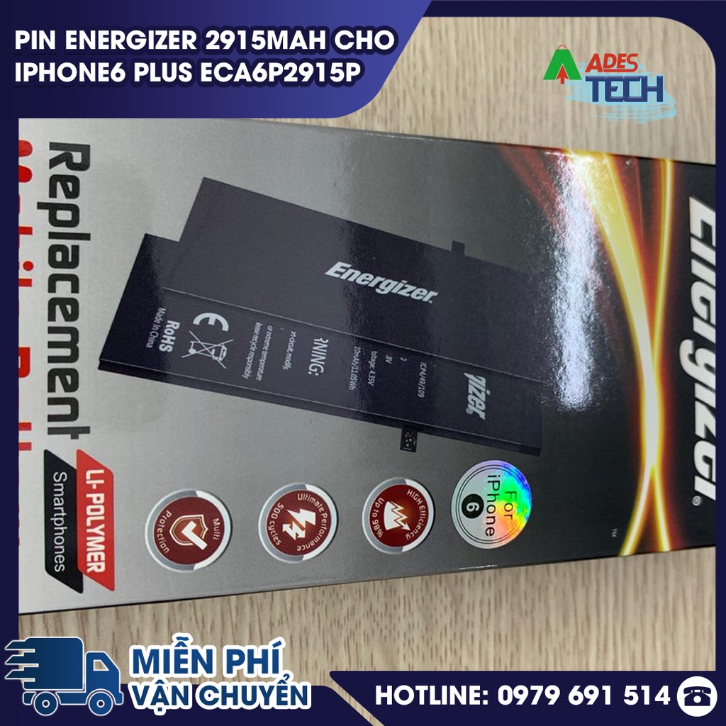 Pin Energizer 2915mAh cho iPhone6 Plus ECA6P2915P - BẢO HÀNH 12 THÁNG