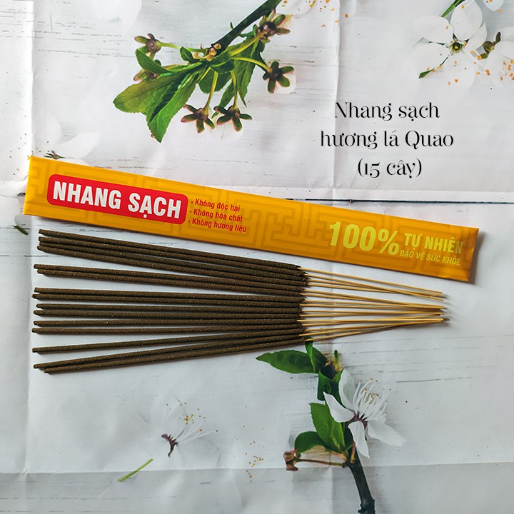 Tâm An hương lá Quao có kiểm định chất lượng an toàn sức khỏe (5 cây/gói)