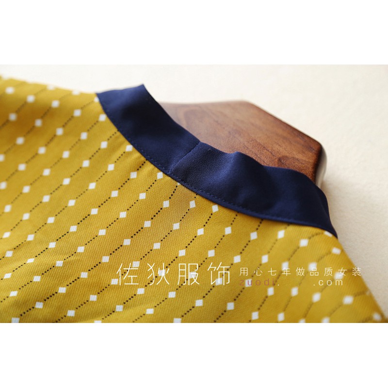 Áo voan kiểu cổ nơ vải chiffon big size