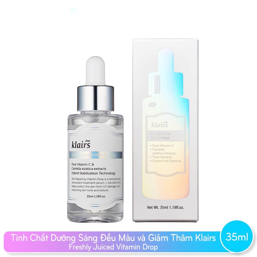 Tinh Chất Làm Mờ Thâm Mụn Klairs Freshly Juiced Vitamin Drop Serum 35ml
