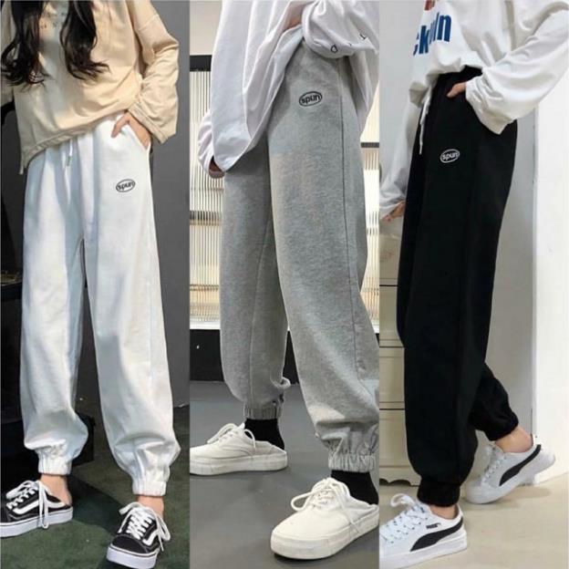 Quần Thun❤️FREESHIP❤️ Quần jogger unisex ống chun Spun - Dưới 70kg | BigBuy360 - bigbuy360.vn