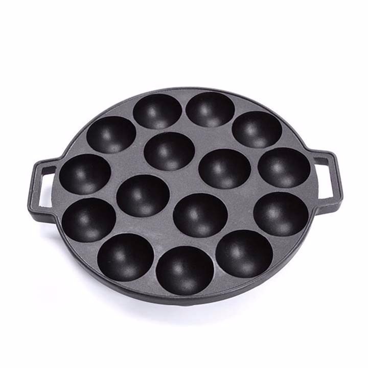 Chảo gang làm bánh bạch tuột - chảo gang