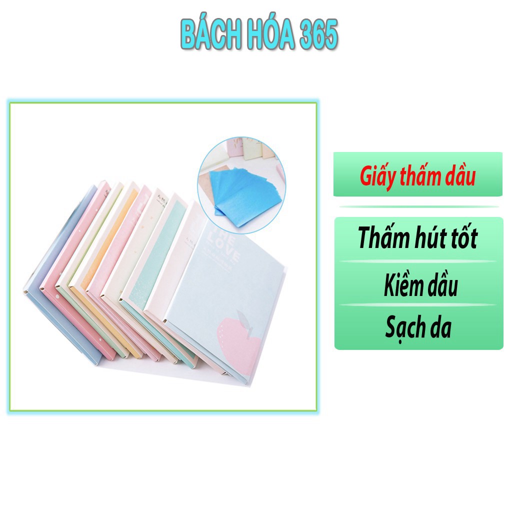 Gói Giấy Thấm Dầu Làm Từ Bột Gỗ Tự Nhiên Giúp Kiềm Dầu, Thu Nhỏ Lỗ Chân Lông Hiệu Quả, Phòng Tránh Mụn