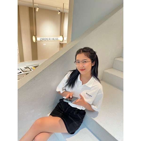 Áo thun có cổ LEVENTS® MINI POPULAR POLO/ BLACK @dx.resell Tặng Kèm Túi Tote Hoặc Túi Giấy Khi Mua Từ 2SP Levents