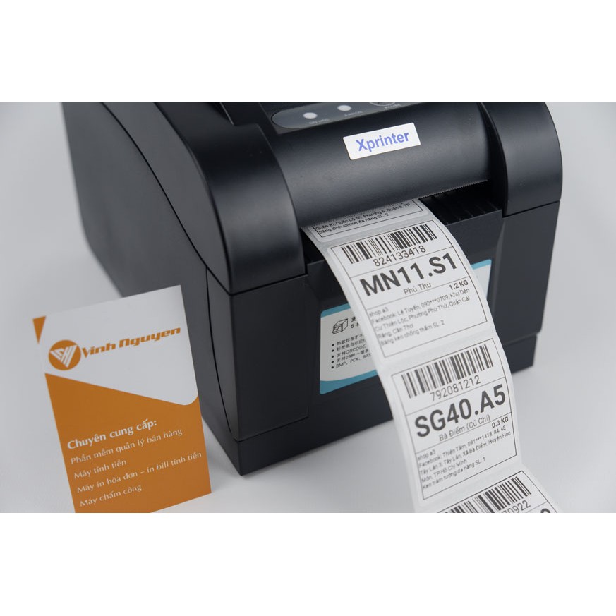 Máy in mã vạch Xprinter 350BM [In tem GHTK]