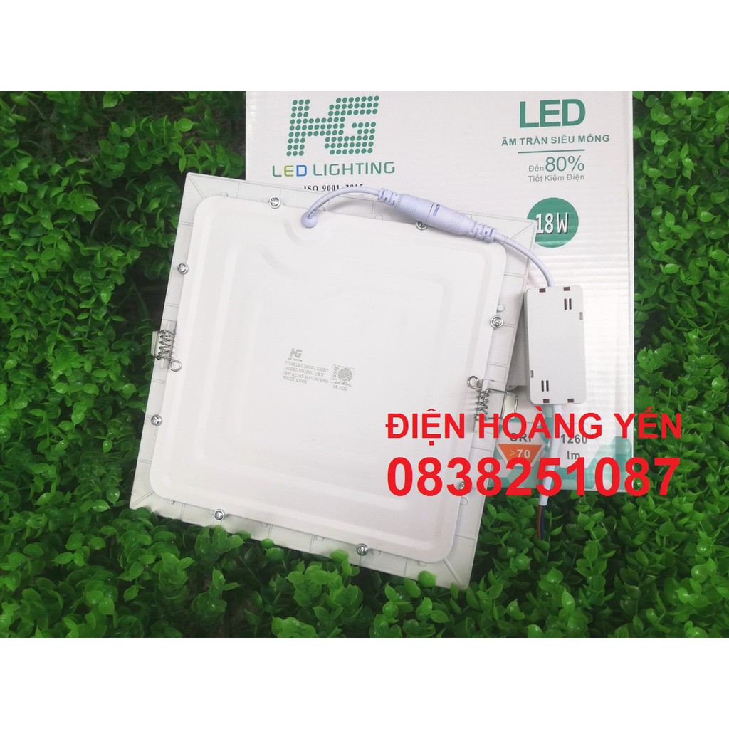 Đèn LED âm trần Vuông 18w ánh sáng trắng - bảo hành 12 tháng