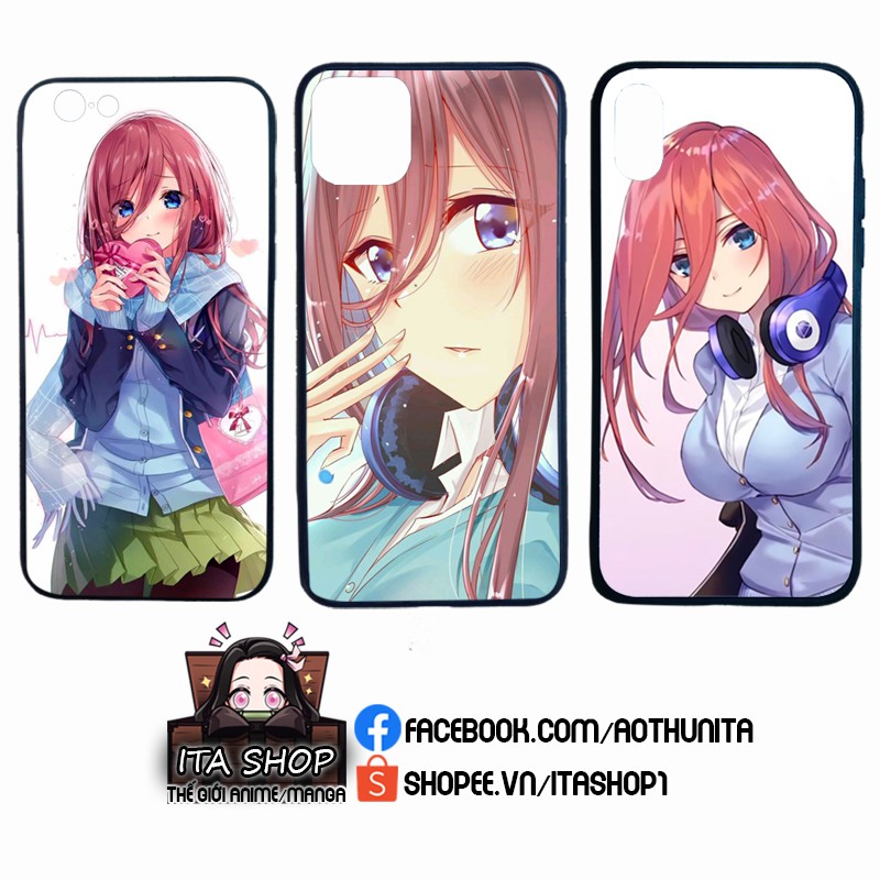 Ốp Lưng Miku nakano - Ốp lưng điện thoại Anime Oppo, Iphone, samsung, vsmart, xiaomi, realme vivo,...
