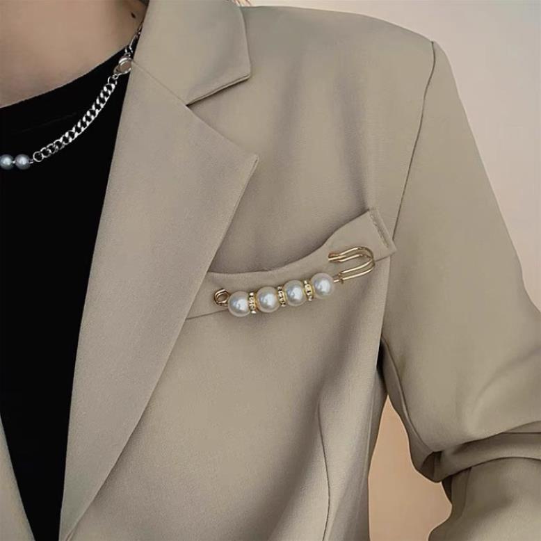 ❤️ Set cài áo, gim quần áo đính ngọc trai đen nhân tạo siêu xinh pk 1 ❤️