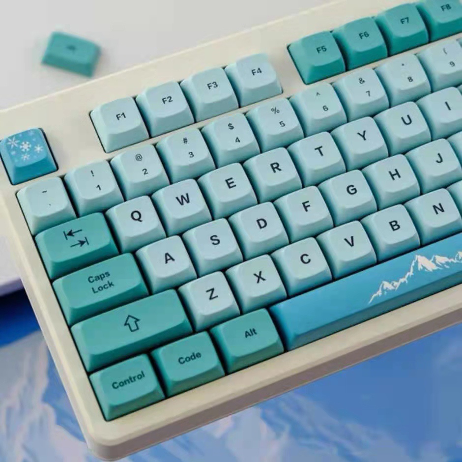 Bộ Phím Rời PBT XDA Sublimation GM Iceberg Cho Bàn Phím Cơ