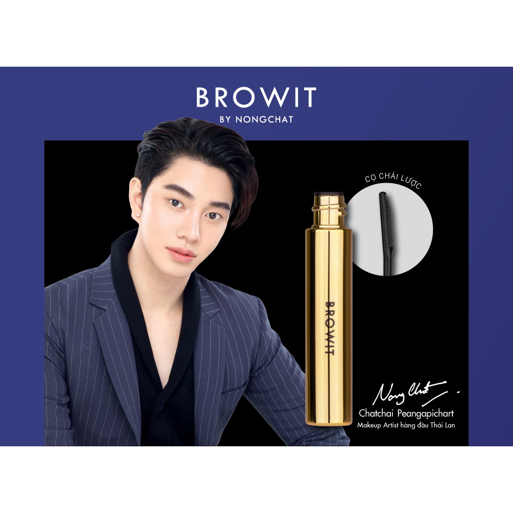 Mascara Nongchat Browit My Everyday Làm Dài Dày Và Cong Mi Chuyên Dụng Cho Makeup, Chuốt Mi Chống Thấm Nước - Wincy Mart