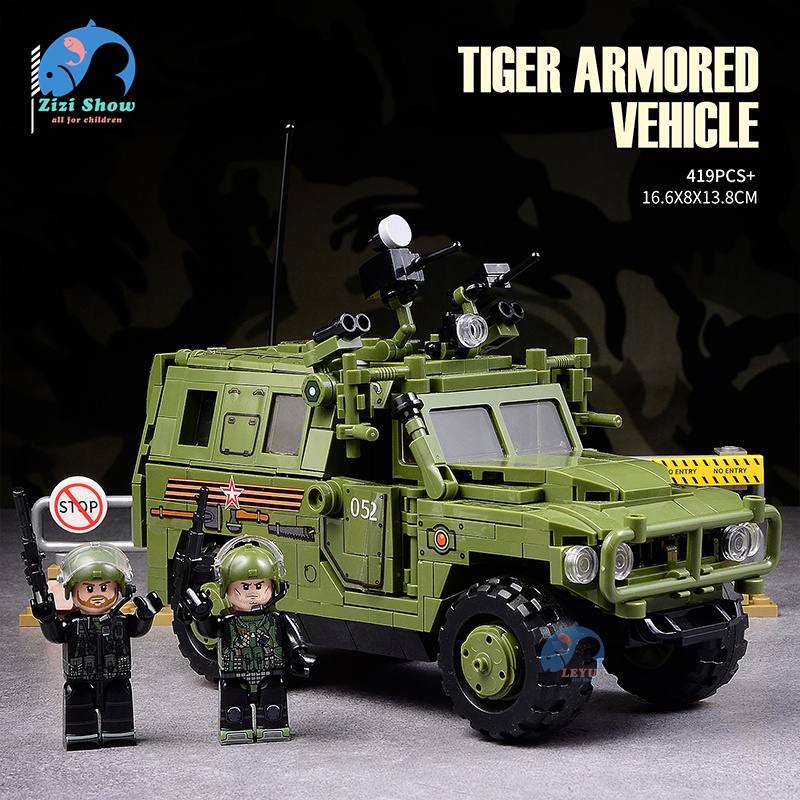 Bộ Đồ Chơi Lắp Ráp Lego Xe Cảnh Sát Quân Đội SPM-2 Tiger Armored
