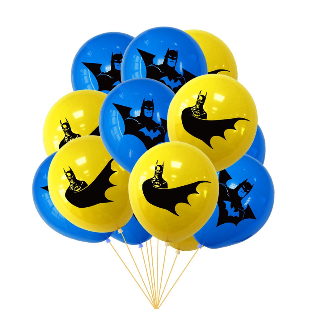 Set 48 Phụ Kiện Trang Trí Bánh Kem Hình Batman/Siêu Nhân/Siêu Anh Hùng/Thời Trang