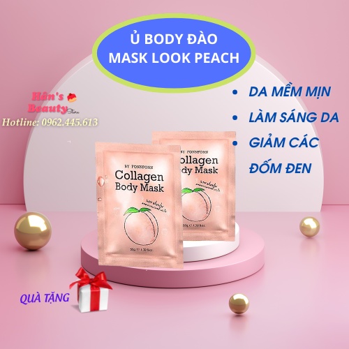 Ủ Trắng Body Đào Mask Look Peach Mask Piw Guy Thái Lan 50gr