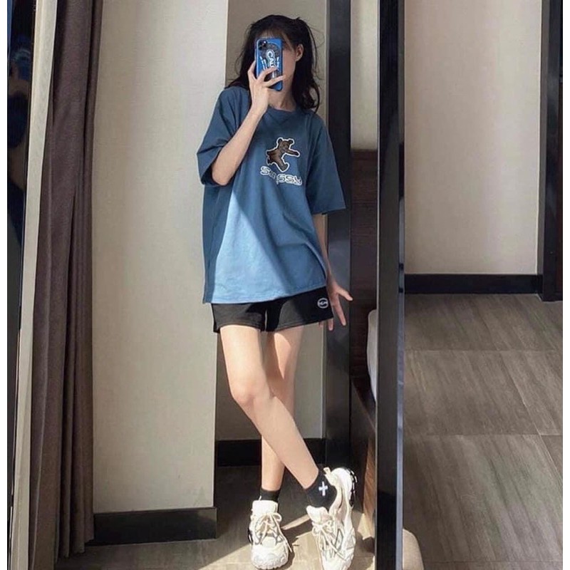 Set đồ gấu xanh form rộng bộ ngủ hot hit
