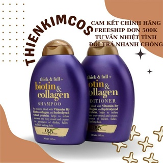 Bộ gội xả Biotin Collagen OGX tím