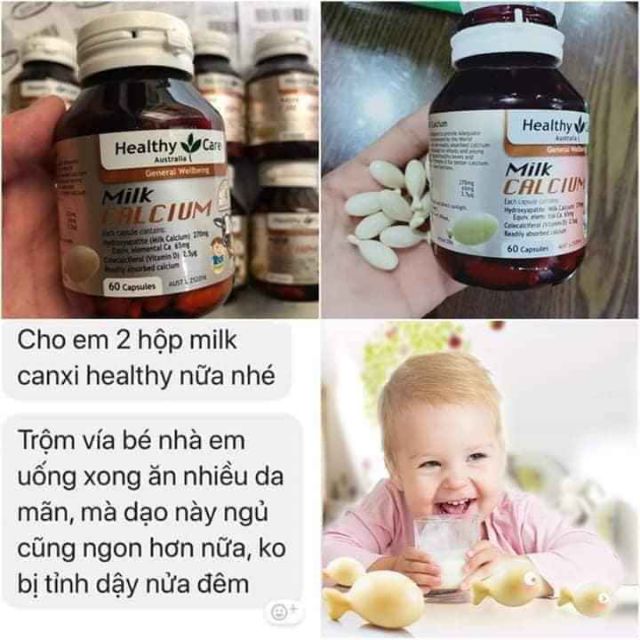Milk Calcium HealthyCare 60 viên