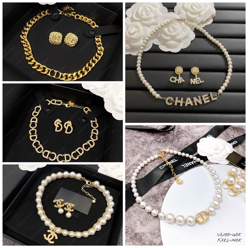 SET Vòng cổ, khuyên tai cao cấp